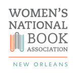 New Orleans appears underneath Women's National Book Association. There are three books shown from a top view also.