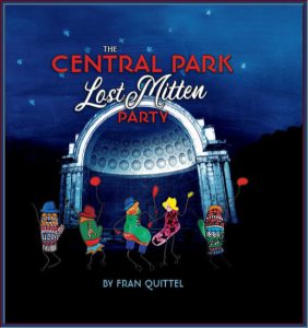 Cover of The Central Park Lost Mitten Party shows a variety of mittens on its cover.