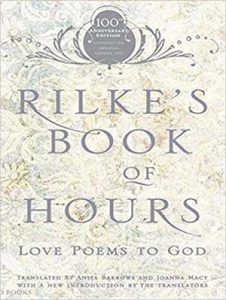 Book cover for "Rilke's Book of Hours" by Anita Barrows and Joanna Macy.