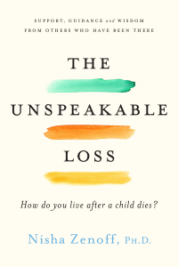 Cover of The Unspeakable Loss has the words underlined in different colors.
