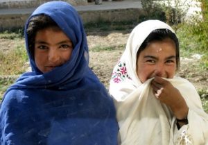 Photo of two young Afghani girls