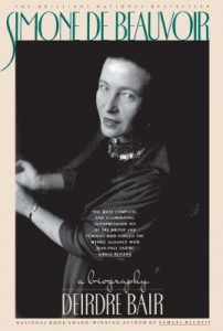 Book cover of Simone de Beauvoir by Deirdre Bair 