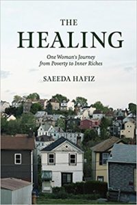 Cover of The Healing shows a crowded neighborhood of two-story homes.