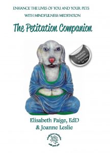 Cover shows a dog in a blue robe in a traditional meditation pose.