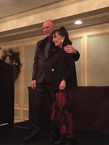 Photo of Patty Friedmann receiving her award.