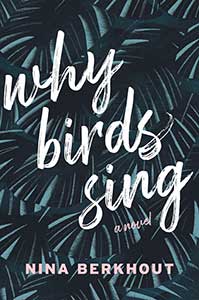 The book cover for Why Birds Sing is black with the illusion of blackish-gray feathers.