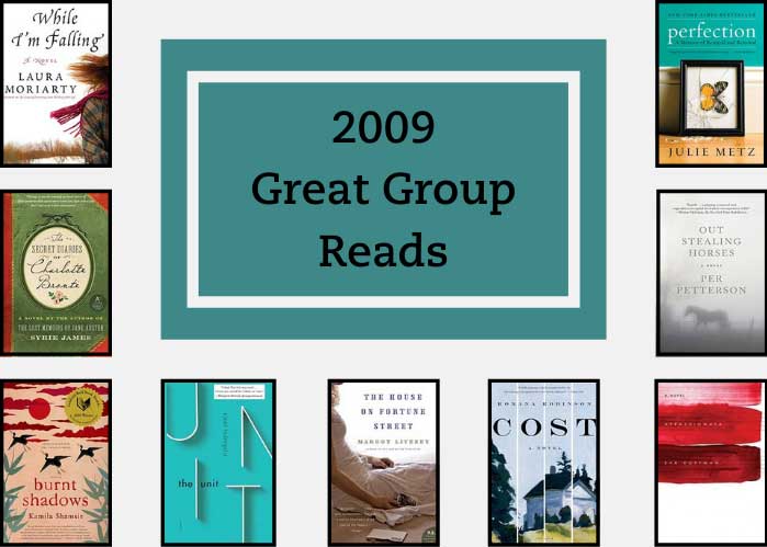 2009 Great Group Reads shows the 9 book covers from the inaugural list.